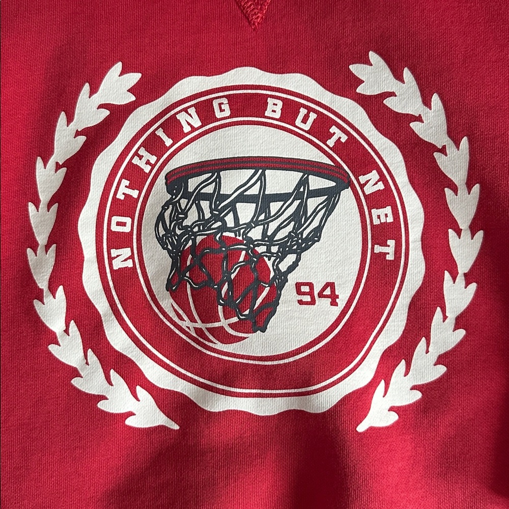 Old Navy Red Crewneck Pullover Sweatshirt